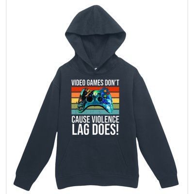 Video Games Don't Cause Violence Lag Does Urban Pullover Hoodie