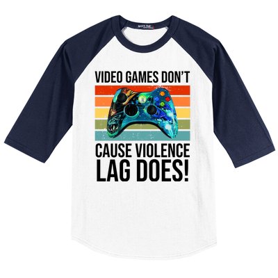 Video Games Don't Cause Violence Lag Does Baseball Sleeve Shirt