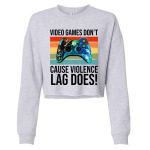 Video Games Don't Cause Violence Lag Does Cropped Pullover Crew