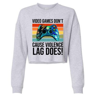 Video Games Don't Cause Violence Lag Does Cropped Pullover Crew