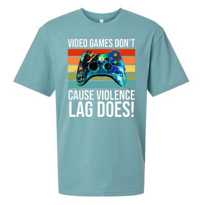 Video Games Don't Cause Violence Lag Does Sueded Cloud Jersey T-Shirt