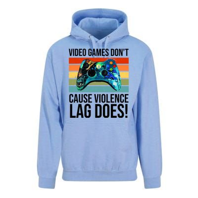 Video Games Don't Cause Violence Lag Does Unisex Surf Hoodie