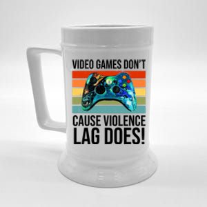 Video Games Don't Cause Violence Lag Does Beer Stein