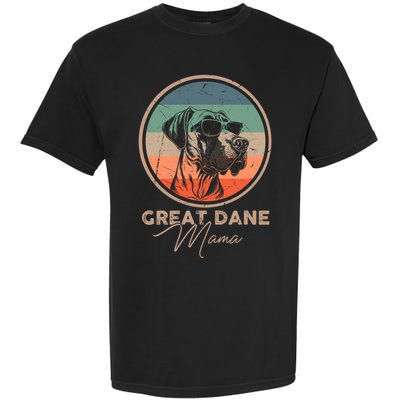 Vintage Great Dane Puppy Mom Dog Mama Lover Paw Gift Garment-Dyed Heavyweight T-Shirt