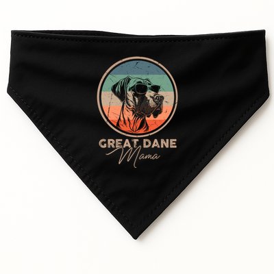 Vintage Great Dane Puppy Mom Dog Mama Lover Paw Gift USA-Made Doggie Bandana