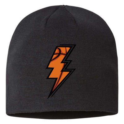 Vintage Game Day Basketball Lightning Bolt Team Sport Sustainable Beanie