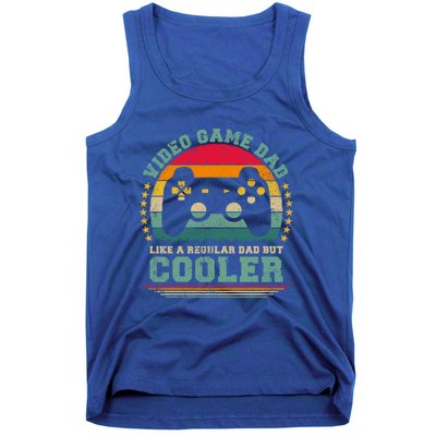 Video Game Dad Like A Regular Dad But Cooler Fathers Day Gift Tank Top