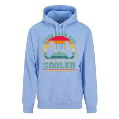 Video Game Dad Like A Regular Dad But Cooler Fathers Day Gift Unisex Surf Hoodie