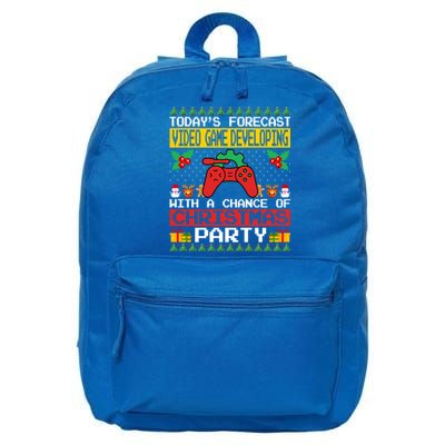 Video Game Developing Christmas Party Video Gamer Xmas Funny Gift 16 in Basic Backpack