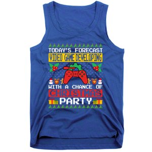 Video Game Developing Christmas Party Video Gamer Xmas Funny Gift Tank Top