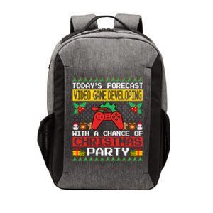 Video Game Developing Christmas Party Video Gamer Xmas Funny Gift Vector Backpack