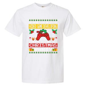 Video Game Developing Christmas Party Video Gamer Xmas Funny Gift Garment-Dyed Heavyweight T-Shirt