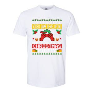 Video Game Developing Christmas Party Video Gamer Xmas Funny Gift Softstyle CVC T-Shirt