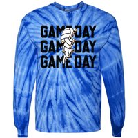 Volleyball Game Day Vibes Retro Proud Volleyball Mom Life Gift Tie-Dye Long Sleeve Shirt