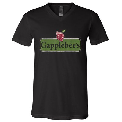 Vintage Gapplebees Drag Racing Tees Funny Car Guy V-Neck T-Shirt