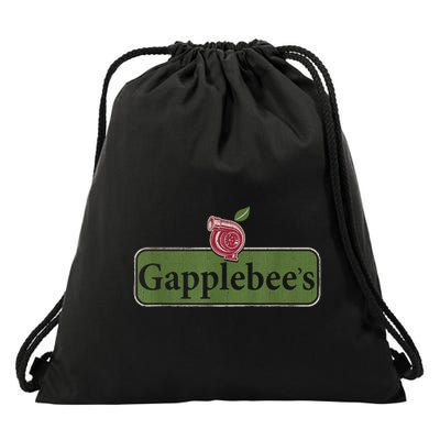 Vintage Gapplebees Drag Racing Tees Funny Car Guy Drawstring Bag