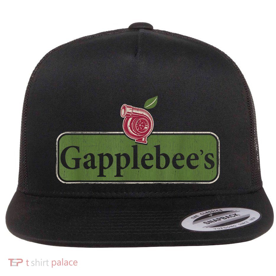 Vintage Gapplebees Drag Racing Tees Funny Car Guy Flatbill Hat