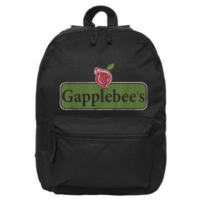 Vintage Gapplebees Drag Racing Tees Funny Car Guy 16 in Basic Backpack