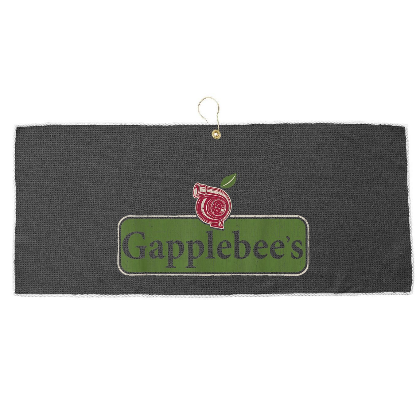 Vintage Gapplebees Drag Racing Tees Funny Car Guy Large Microfiber Waffle Golf Towel