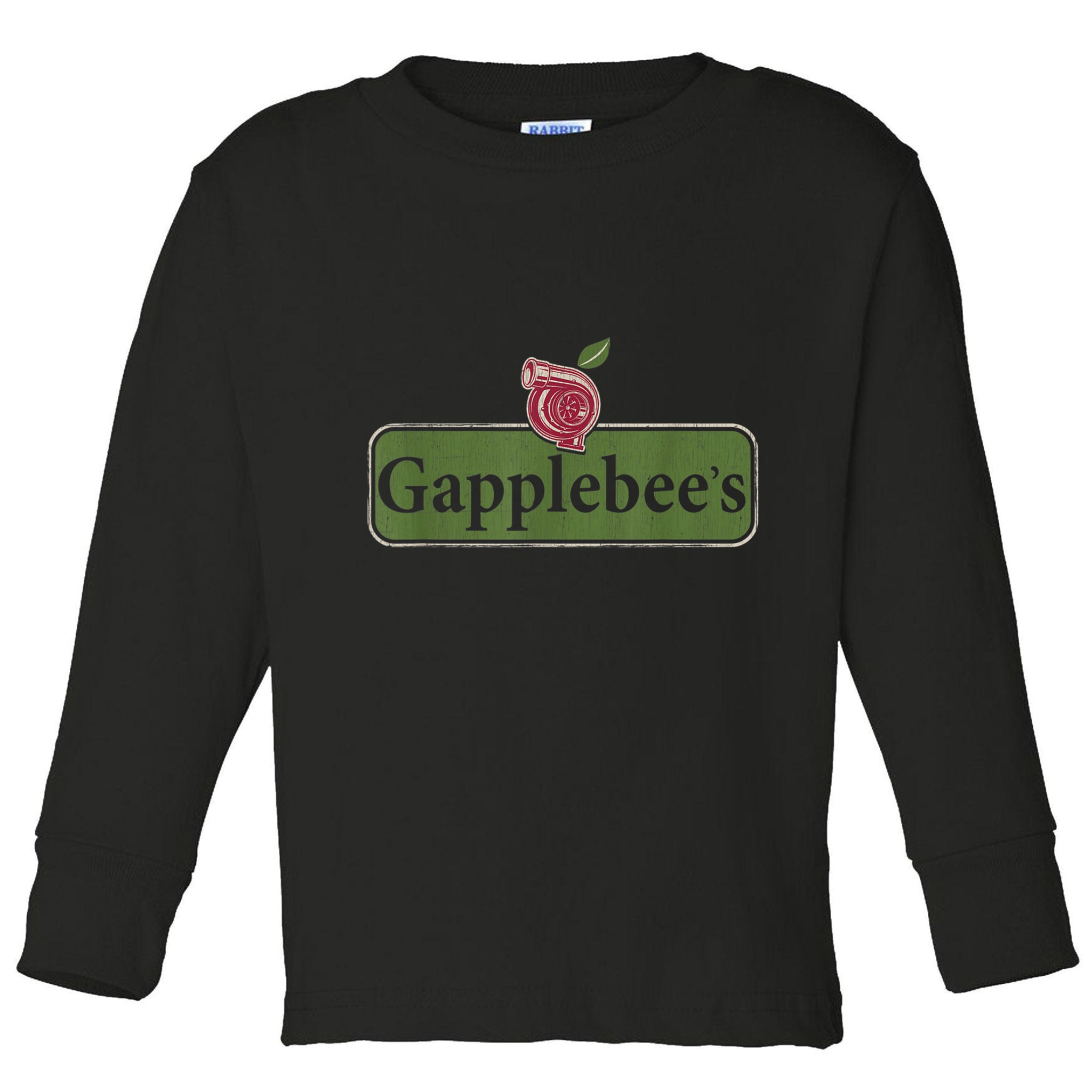 Vintage Gapplebees Drag Racing Tees Funny Car Guy Toddler Long Sleeve Shirt