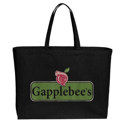 Vintage Gapplebees Drag Racing Tees Funny Car Guy Cotton Canvas Jumbo Tote