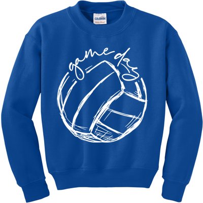 Volleyball Game Day Funny Gift For Volleyball Lovers Gift Kids Sweatshirt