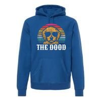 Vintage Golden Doodle The Dood Gift Dad Mom Cool Gift Premium Hoodie