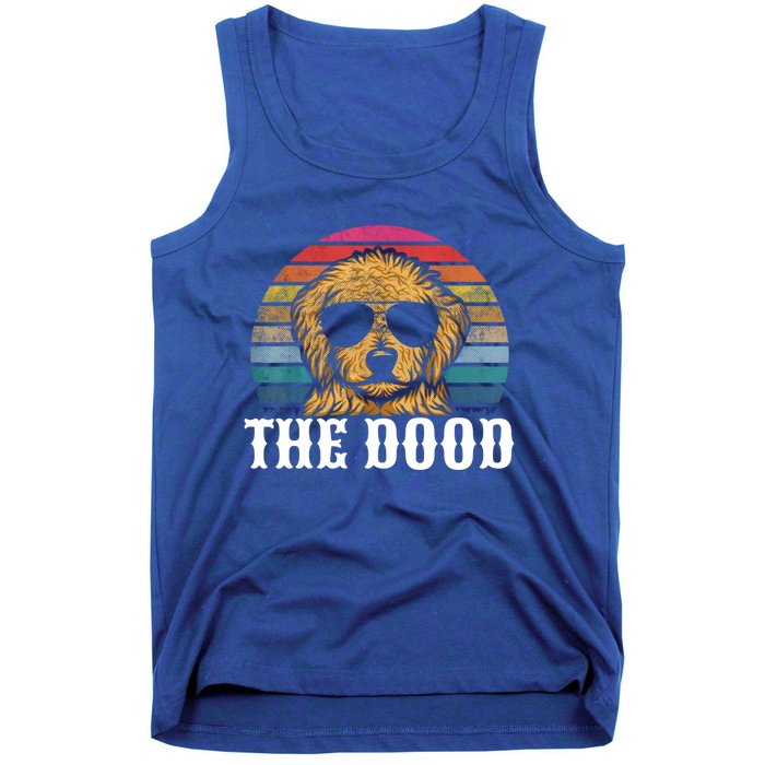 Vintage Golden Doodle The Dood Gift Dad Mom Cool Gift Tank Top