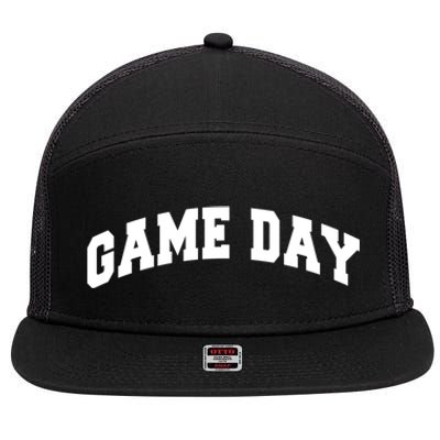 Varsity Game Day Great Gift 7 Panel Mesh Trucker Snapback Hat