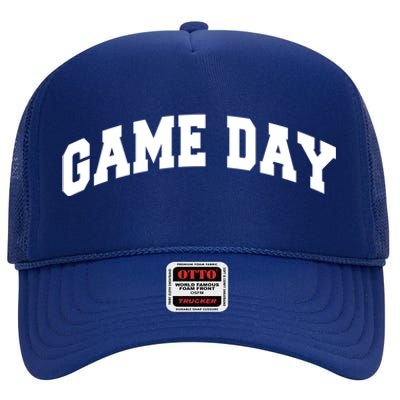 Varsity Game Day Great Gift High Crown Mesh Back Trucker Hat