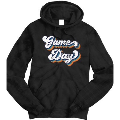 Vintage Game Day Funny Game Day For Tie Dye Hoodie