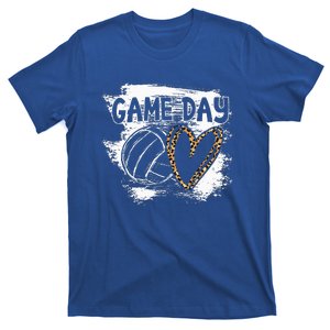 Volleyball Game Day Leopard Cheetah Women Volleyball T-Shirt