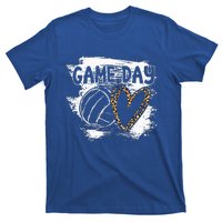 Volleyball Game Day Leopard Cheetah Women Volleyball T-Shirt