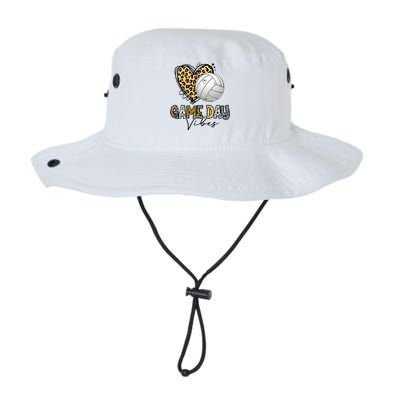 Volleyball Game Day Vibes Volleyball Mom Leopard Legacy Cool Fit Booney Bucket Hat