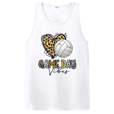 Volleyball Game Day Vibes Volleyball Mom Leopard PosiCharge Competitor Tank