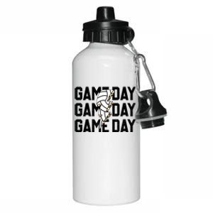 Volleyball Game Day Vibes Retro Proud Volleyball Mom Life Meaningful Gift Aluminum Water Bottle