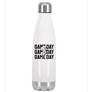 Volleyball Game Day Vibes Retro Proud Volleyball Mom Life Meaningful Gift Stainless Steel Insulated Water Bottle