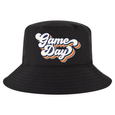 Vintage Game Day Vibes Retro Football Volleyball Soccer Gift Cool Comfort Performance Bucket Hat