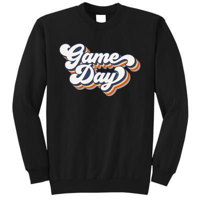 Vintage Game Day Vibes Retro Football Volleyball Soccer Gift Sweatshirt