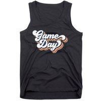 Vintage Game Day Vibes Retro Football Volleyball Soccer Gift Tank Top