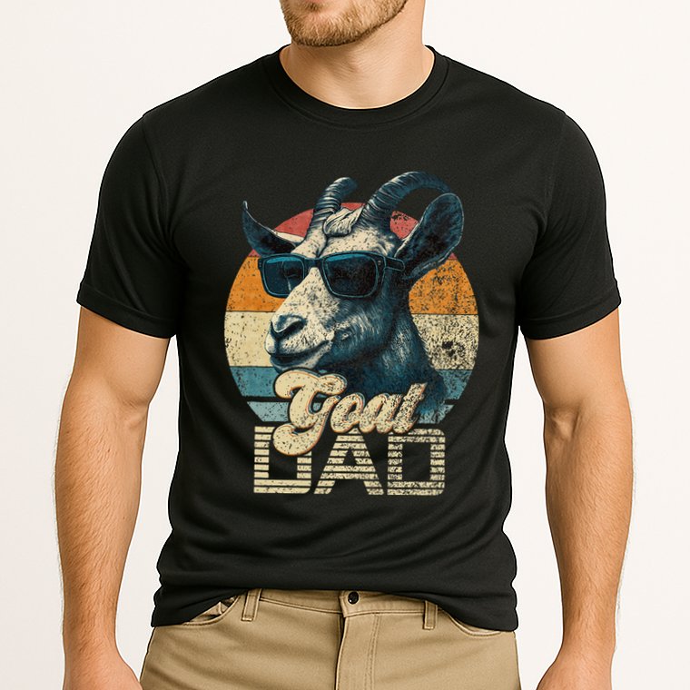 Vintage Goat Dad Best Goat Daddy Cooling Performance Crew T-Shirt