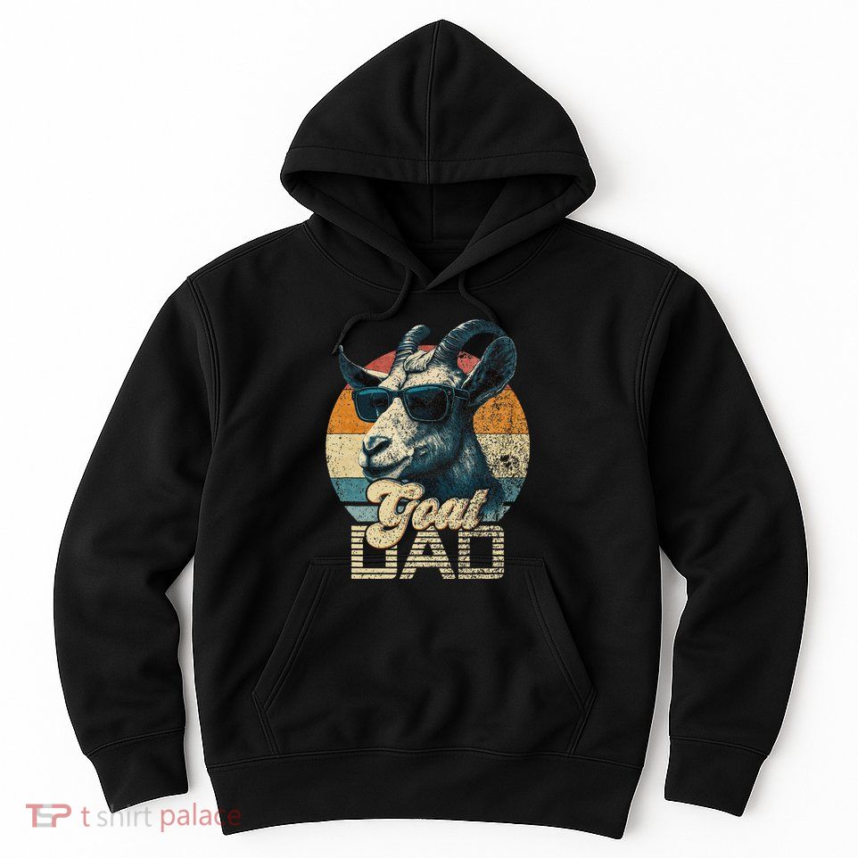 Vintage Goat Dad Best Goat Daddy Hoodie