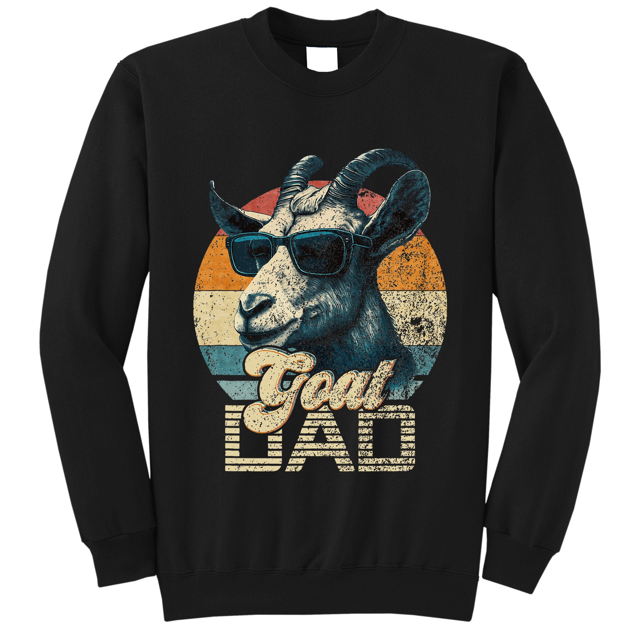 Vintage Goat Dad Best Goat Daddy Tall Sweatshirt