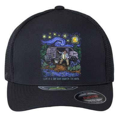 Van Gogh Down By The River Flexfit Unipanel Trucker Cap