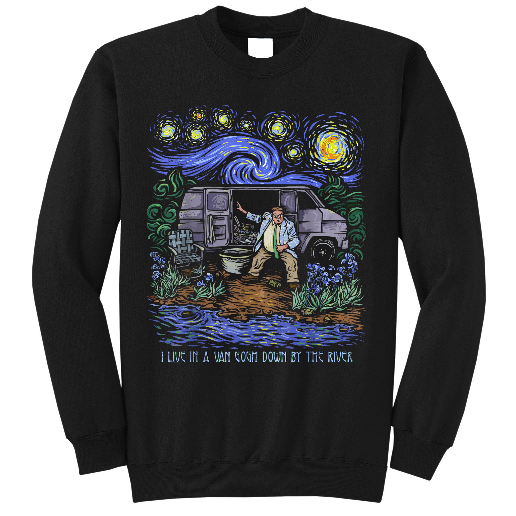 Van Gogh Down By The River Sweatshirt