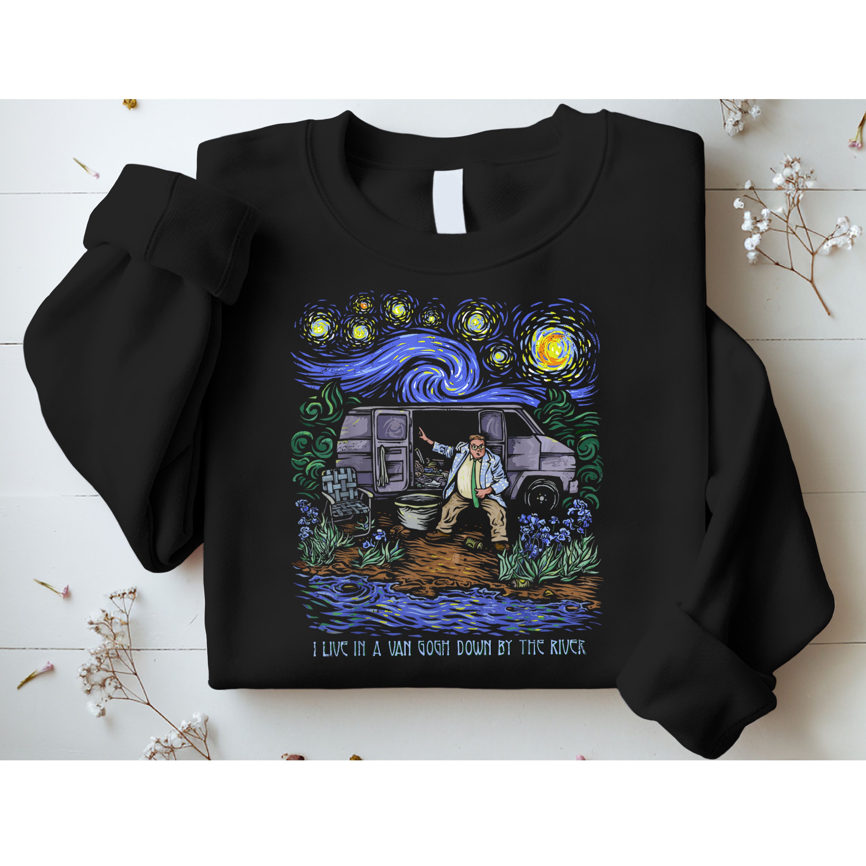 Van Gogh Down By The River Sweatshirt