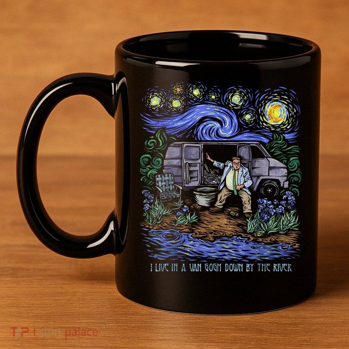 Van Gogh Down By The River 11oz C Handle Ceramic Mug