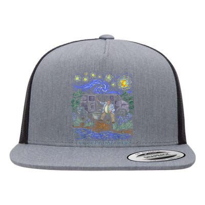 Van Gogh Down By The River Flat Bill Trucker Hat