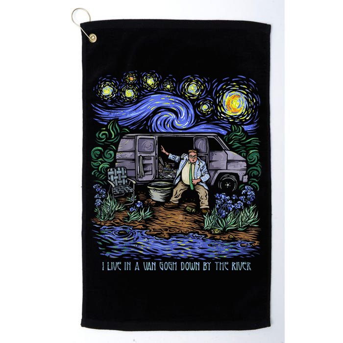 Van Gogh Down By The River Golf Towel