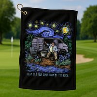 Van Gogh Down By The River Golf Towel